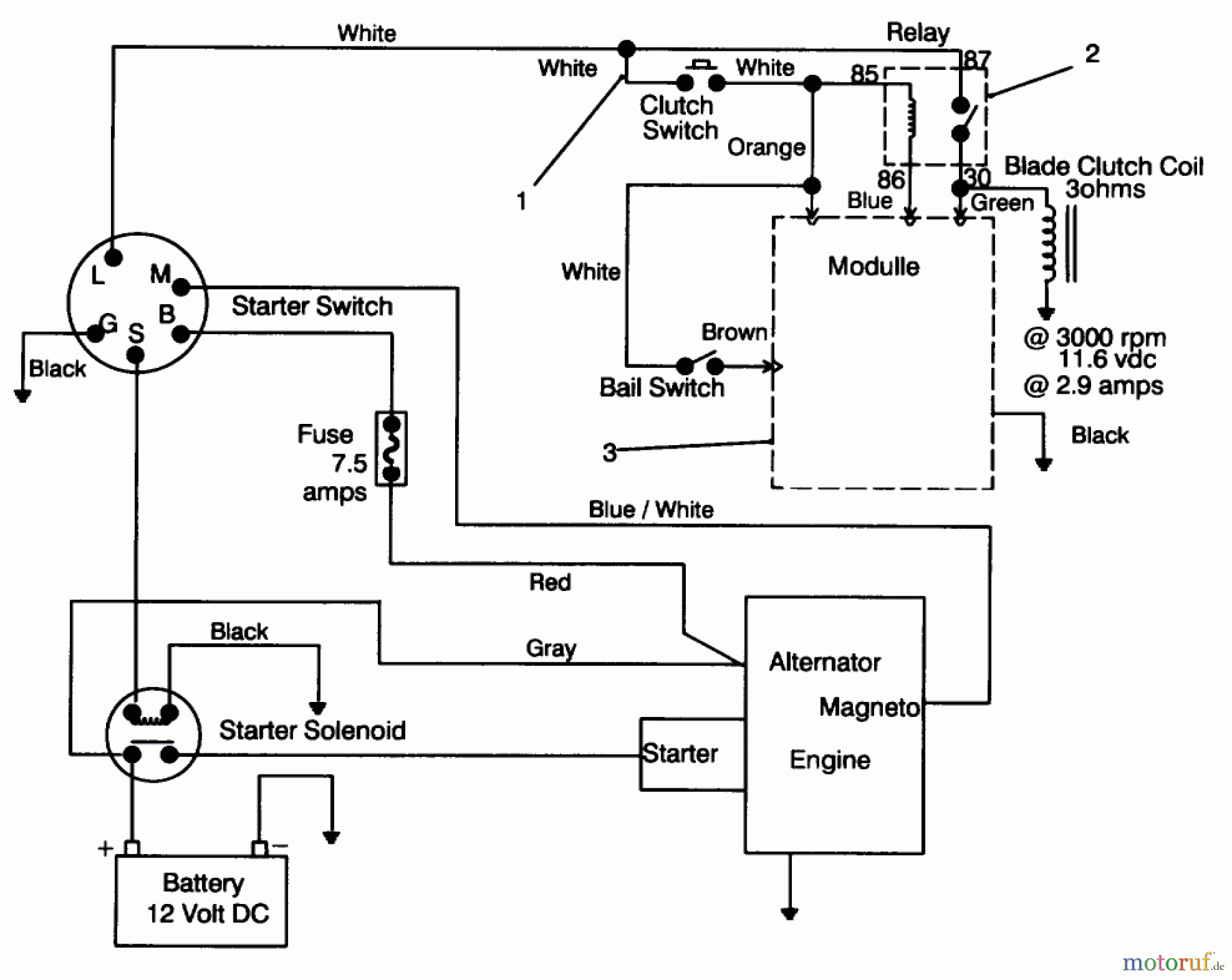Toro Neu Mowers, Drive Unit Only 30180 - Toro Mid-Size Proline Gear Traction Unit, 16 hp, 1994 (490001-490730) ELECTRIC SCHEMATIC
