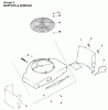 Toro 30180 - Mid-Size Proline Gear Traction Unit, 16 hp, 1994 (490731-499999) Ersatzteile BAFFLE & SHROUD-ENGINE KOHLER MODEL NO. MV16S-TYPE PS56519