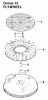 Toro 30180 - Mid-Size Proline Gear Traction Unit, 16 hp, 1994 (490731-499999) Ersatzteile FLYWHEEL-ENGINE KOHLER MODEL NO. MV16S-TYPE PS56519