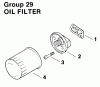 Toro 30180 - Mid-Size Proline Gear Traction Unit, 16 hp, 1994 (490731-499999) Ersatzteile OIL FILTER-ENGINE KOHLER MODEL NO. MV16S-TYPE PS56519