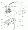 Toro 30185 - Mid-Size Proline Hydro Traction Unit, 14 hp, 1991 (10000001-19999999) Ersatzteile BATTERY ASSEMBLY