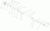 Toro 73561SEI (522xi) - 522xi Indy Special Edition Garden Tractor, 2000 (200000001-200999999) Ersatzteile DRIVE SHAFT ASSEMBLY