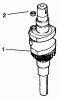 Toro 30185 - Mid-Size Proline Hydro Traction Unit, 14 hp, 1991 (10000001-19999999) Ersatzteile CRANKSHAFT-ENGINE KOHLER MODEL NO. CV14 S-1429