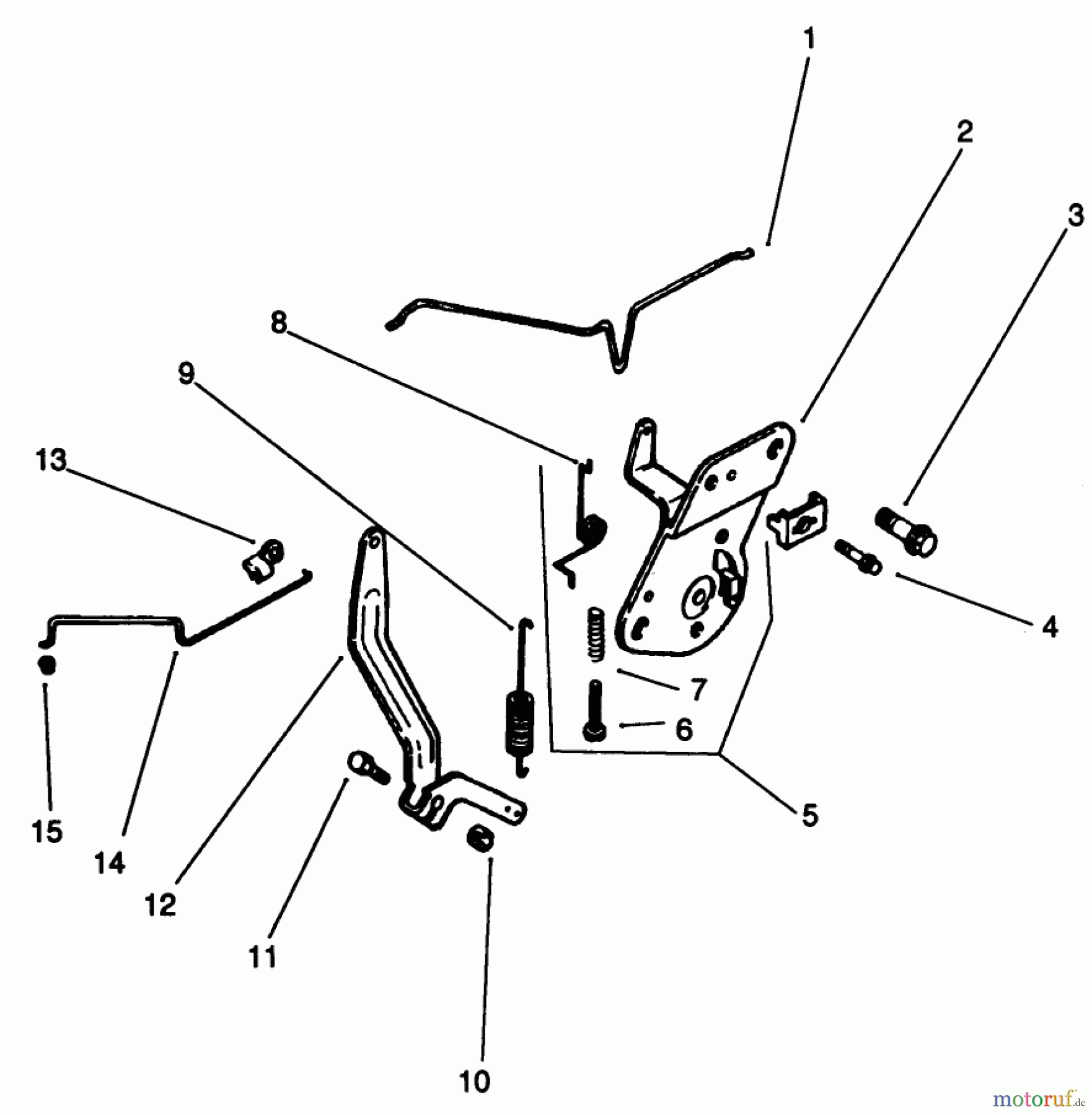 Toro Neu Mowers, Drive Unit Only 30185 - Toro Mid-Size Proline Hydro Traction Unit, 14 hp, 1991 (10000001-19999999) ENGINE CONTROL-ENGINE KOHLER MODEL NO. CV14 S-1429