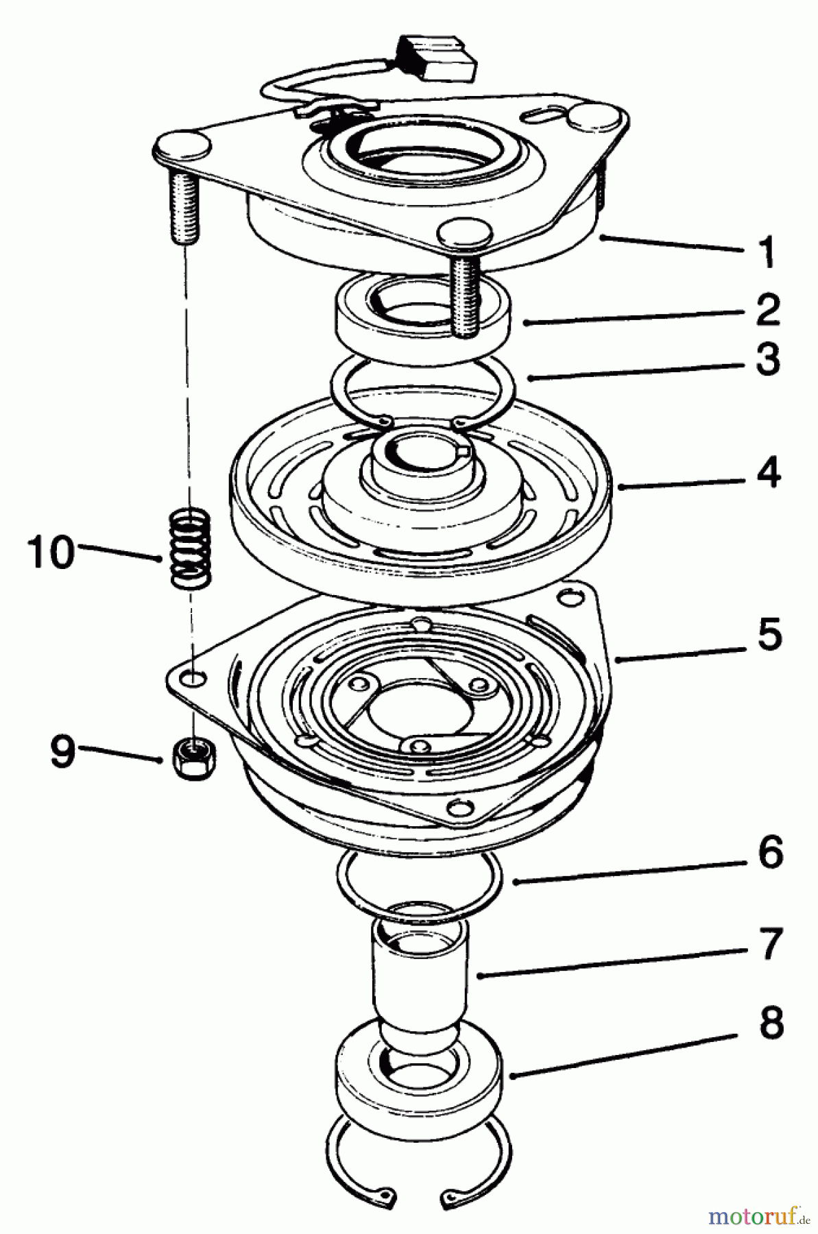  Toro Neu Mowers, Drive Unit Only 30185 - Toro Mid-Size Proline Hydro Traction Unit, 14 hp, 1993 (39000001-39999999) CLUTCH ASSEMBLY NO. 54-3200