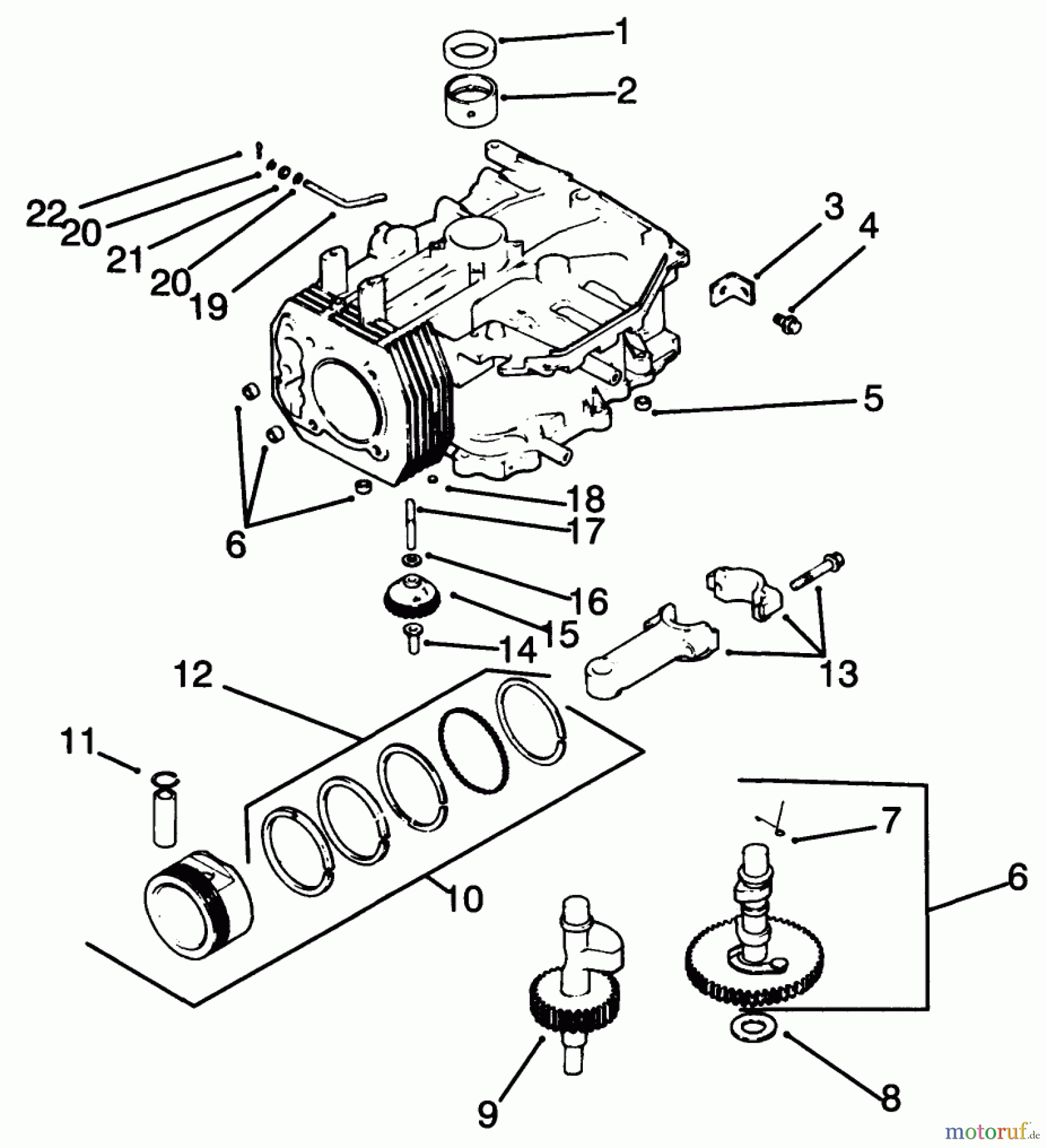 Toro Neu Mowers, Drive Unit Only 30185 - Toro Mid-Size Proline Hydro Traction Unit, 14 hp, 1993 (39000001-39999999) CRANKCASE-ENGINE KOHLER MODEL NO. CV14 S-1429