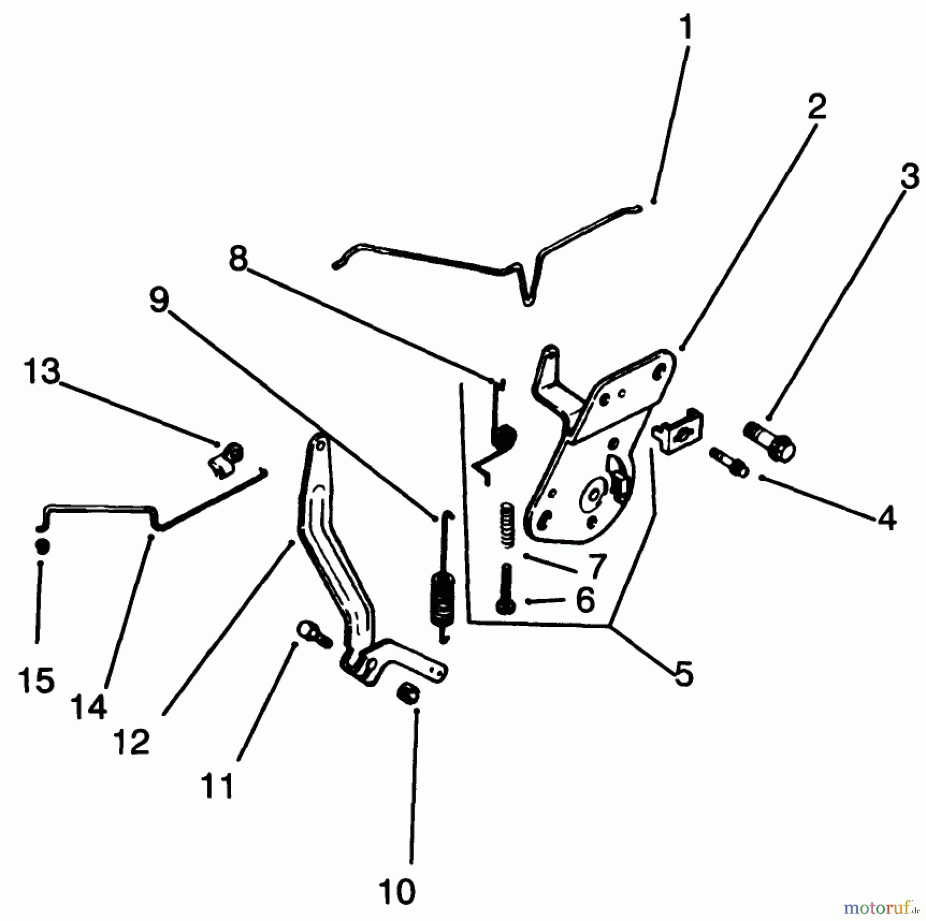  Toro Neu Mowers, Drive Unit Only 30185 - Toro Mid-Size Proline Hydro Traction Unit, 14 hp, 1993 (39000001-39999999) ENGINE CONTROL-ENGINE KOHLER MODEL NO. CV14 S-1429