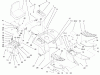 Toro 73561SEI (522xi) - 522xi Indy Special Edition Garden Tractor, 2000 (200000001-200999999) Ersatzteile FENDER, FOOTREST AND SEAT ASSEMBLY