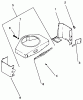 Toro 30190 - Mid-Size Proline Hydro Traction Unit, 18 hp, 1991 (10000001-19999999) Ersatzteile BAFFLE & SHROUD-KOHLER ENGINE MODEL NO. MV18S-TYPE 58543