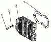 Toro 30190 - Mid-Size Proline Hydro Traction Unit, 18 hp, 1991 (10000001-19999999) Ersatzteile CYLINDER HEAD-KOHLER ENGINE MODEL NO. MV18S-TYPE 58543