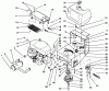 Toro 30190 - Mid-Size Proline Hydro Traction Unit, 18 hp, 1991 (10000001-19999999) Ersatzteile FRAME, ENGINE, FUEL TANK, CLUTCH & COOLER ASS-Y