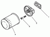 Toro 30190 - Mid-Size Proline Hydro Traction Unit, 18 hp, 1991 (10000001-19999999) Ersatzteile OIL FILTER-KOHLER ENGINE MODEL NO. MV18S-TYPE 58543