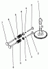 Toro 30190 - Mid-Size Proline Hydro Traction Unit, 18 hp, 1994 (49000001-49999999) Ersatzteile CAMSHAFT & VALVES-ENGINE MODEL NO. MV18S-TYPE 58543