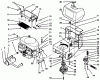 Toro 30190 - Mid-Size Proline Hydro Traction Unit, 18 hp, 1994 (49000001-49999999) Ersatzteile FRAME, ENGINE, FUEL TANK, CLUTCH & COOLER ASS-Y