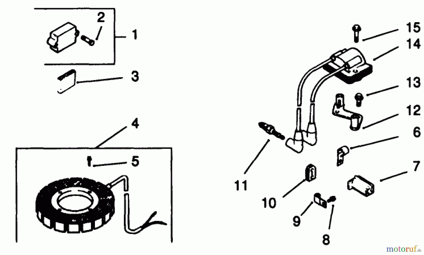 Toro Neu Mowers, Drive Unit Only 30190 - Toro Mid-Size Proline Hydro Traction Unit, 18 hp, 1994 (49000001-49999999) IGNITION-ENGINE MODEL NO. MV18S-TYPE 58543