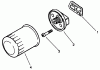 Toro 30190 - Mid-Size Proline Hydro Traction Unit, 18 hp, 1994 (49000001-49999999) Ersatzteile OIL FILTER-ENGINE MODEL NO. MV18S-TYPE 58543