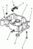 Toro 30190 - Mid-Size Proline Hydro Traction Unit, 18 hp, 1994 (49000001-49999999) Ersatzteile OIL PAN-ENGINE MODEL NO. MV18S-TYPE 58543