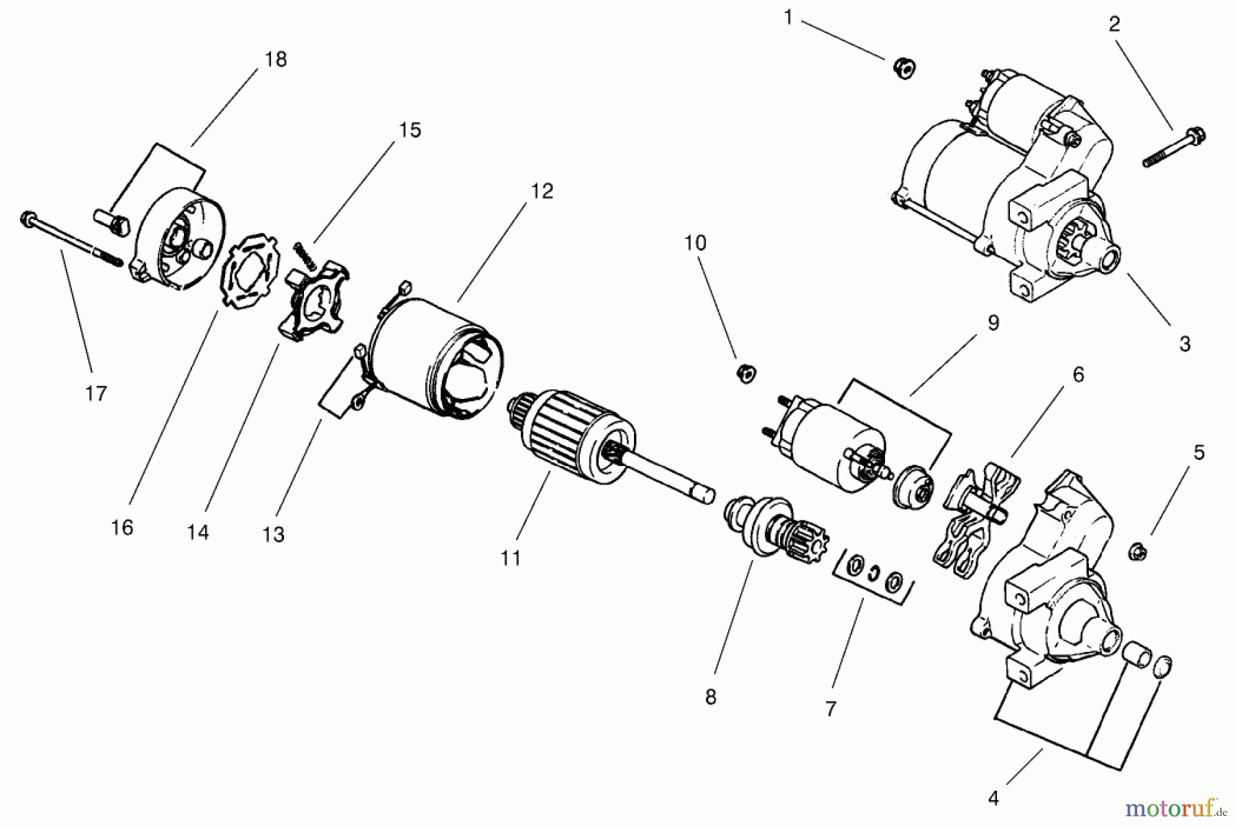 Toro Neu Mowers, Lawn & Garden Tractor Seite 1 73561SEI (522xi) - Toro 522xi Indy Special Edition Garden Tractor, 2000 (200000001-200999999) STARTING SYSTEM-KOHLER #CH22S-PS-66545