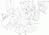 Toro 73561SEI (522xi) - 522xi Indy Special Edition Garden Tractor, 2000 (200000001-200999999) Ersatzteile STEERING TOWER AND FUEL TANK SUPPORT ASSEMBLY