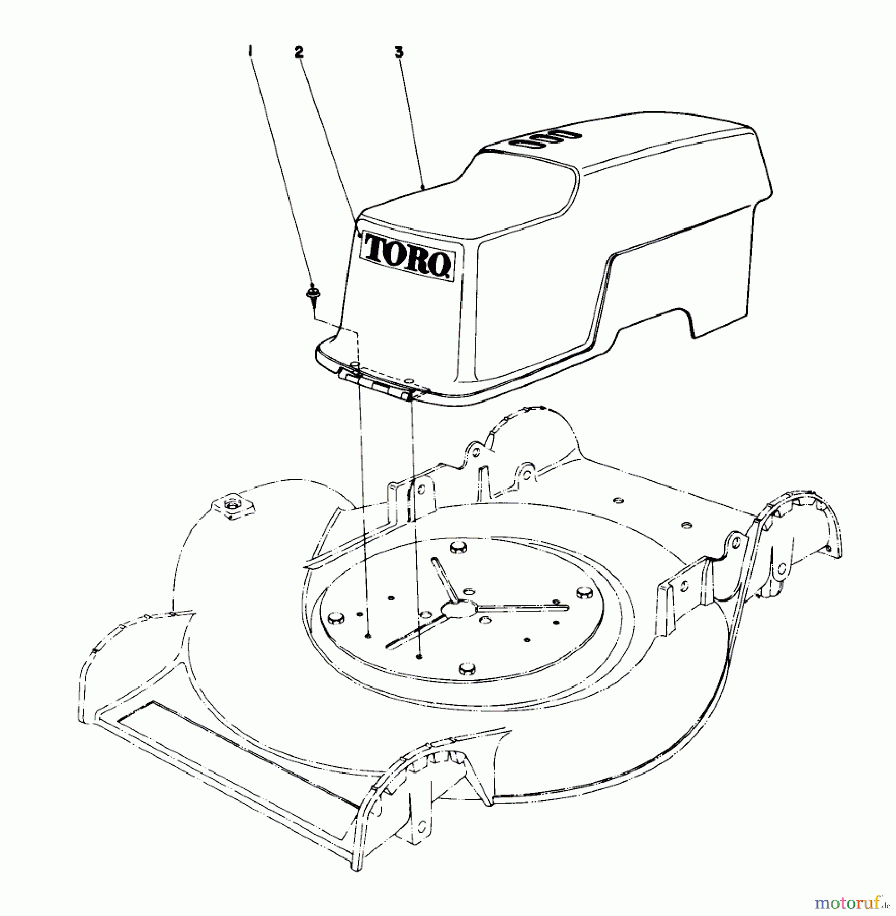  Toro Neu Mowers, Electric 17002 - Toro Electric Lawnmower, 1975 (5000446-5999999) SHROUD ASSEMBLY