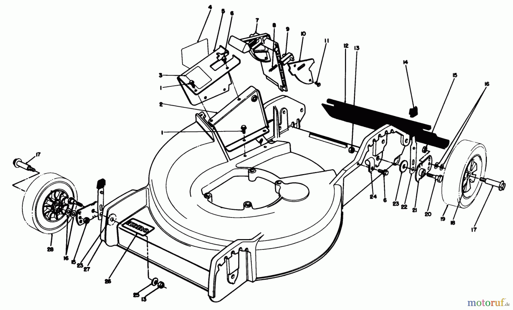 Toro Neu Mowers, Electric 20564 - Toro Electric Lawnmower, 1989 (9000001-9999999) HOUSING ASSEMBLY