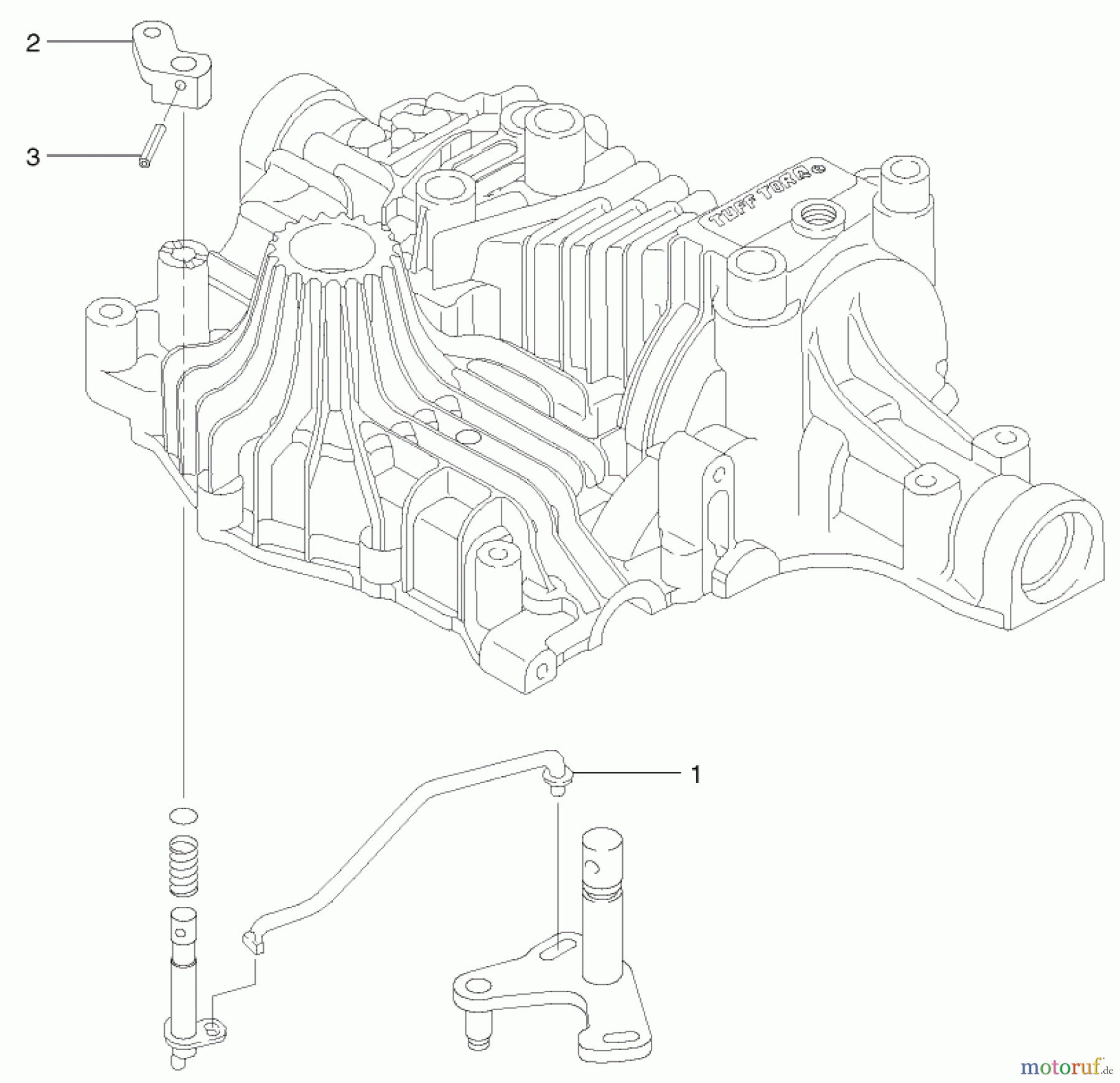 Toro Neu Accessories, Mower 105-1383 - Toro Hydrostatic Transaxle Replacement Kit, 260 Series Yard and Garden Tractors VALVE ARM RELEASE ASSEMBLY