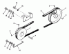 Toro 01-11B803 (1100) - 1100 Special Tractor, 1980 Ersatzteile DRIVE BELT AND PULLEYS
