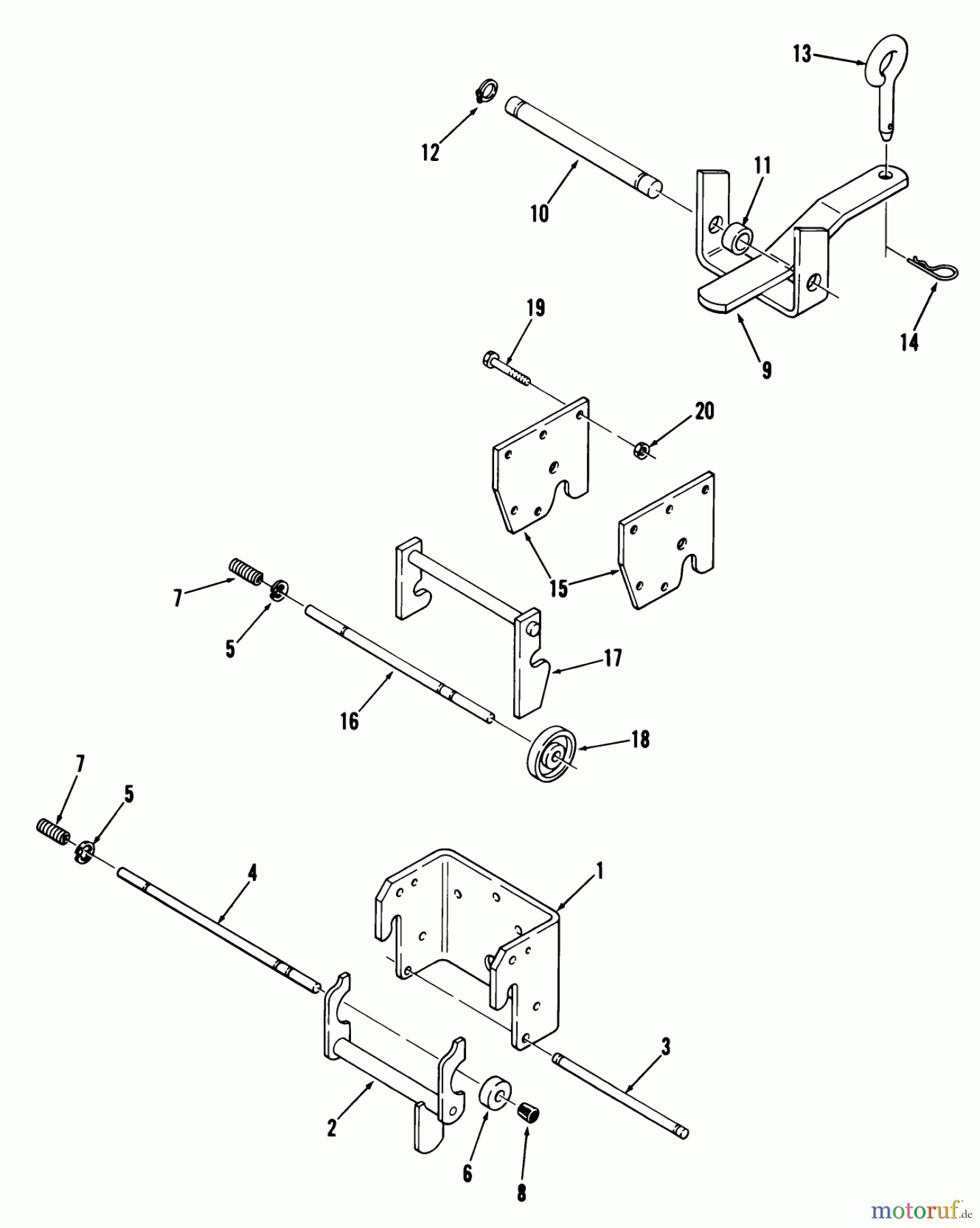 Toro Neu Mowers, Lawn & Garden Tractor Seite 1 01-11B803 (1100) - Toro 1100 Special Tractor, 1980 HITCHES