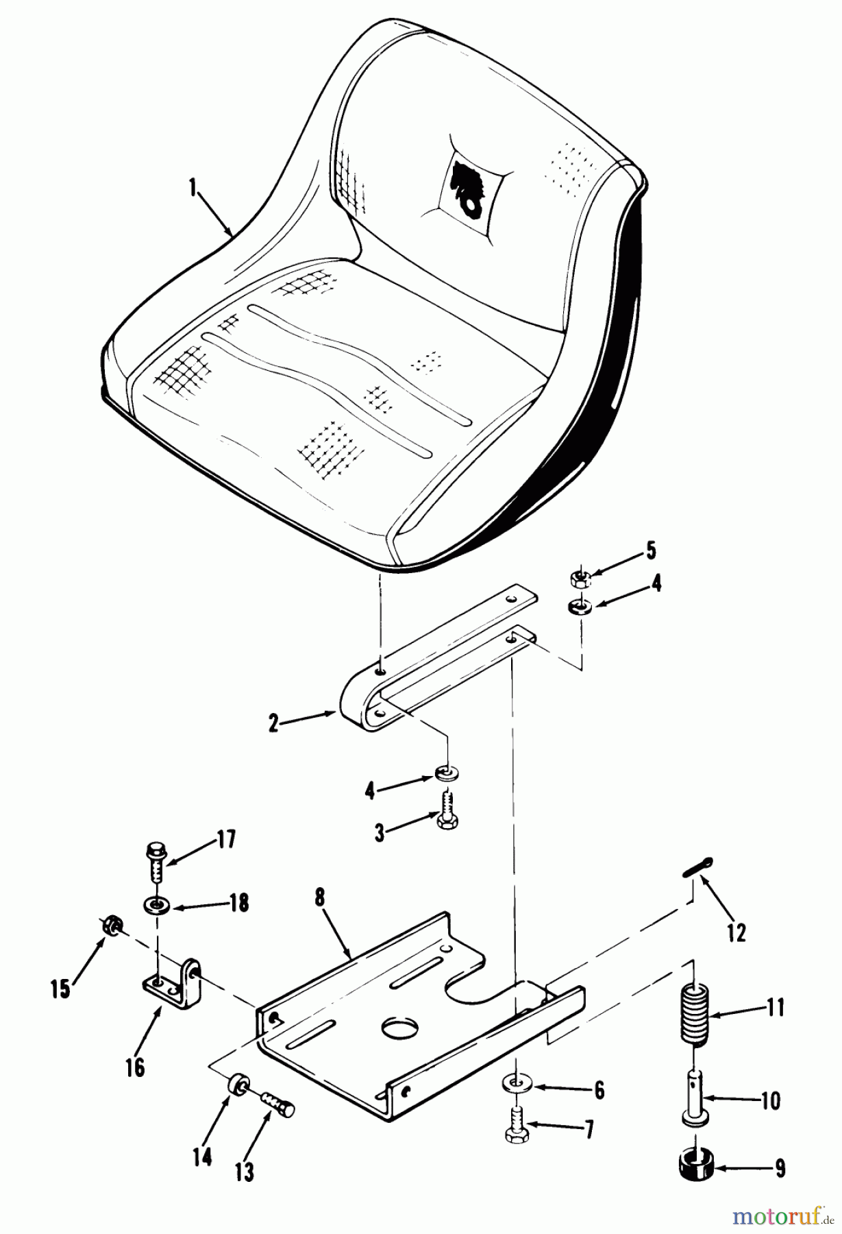  Toro Neu Mowers, Lawn & Garden Tractor Seite 1 01-11B803 (1100) - Toro 1100 Special Tractor, 1980 SEAT