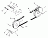 Toro 01-11BH01 (SB-421) - SB-421 8-Speed Garden Tractor, 1982 Ersatzteile DRIVE BELT AND PULLEYS