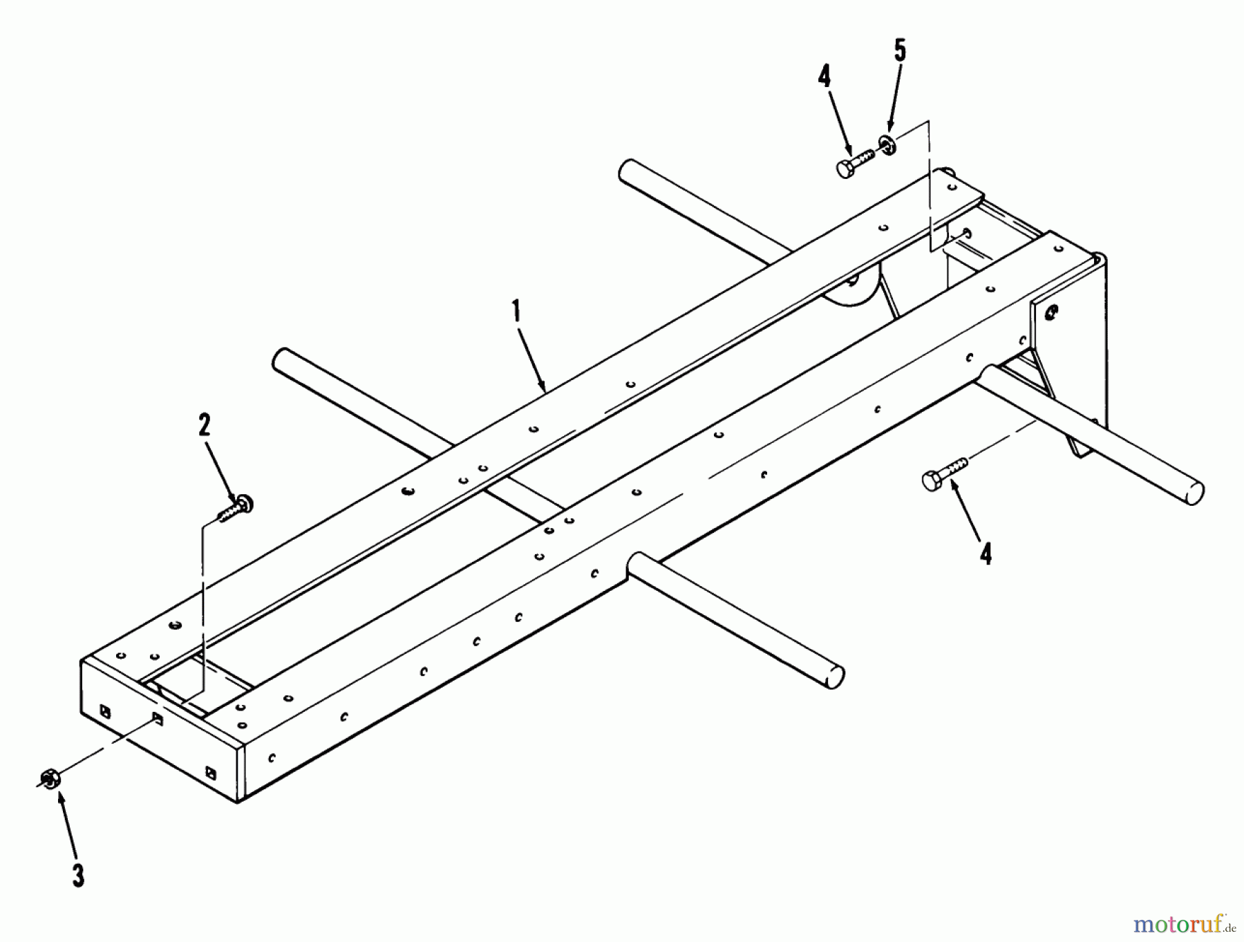 Toro Neu Mowers, Lawn & Garden Tractor Seite 1 01-11BH01 (SB-421) - Toro SB-421 8-Speed Garden Tractor, 1982 FRAME