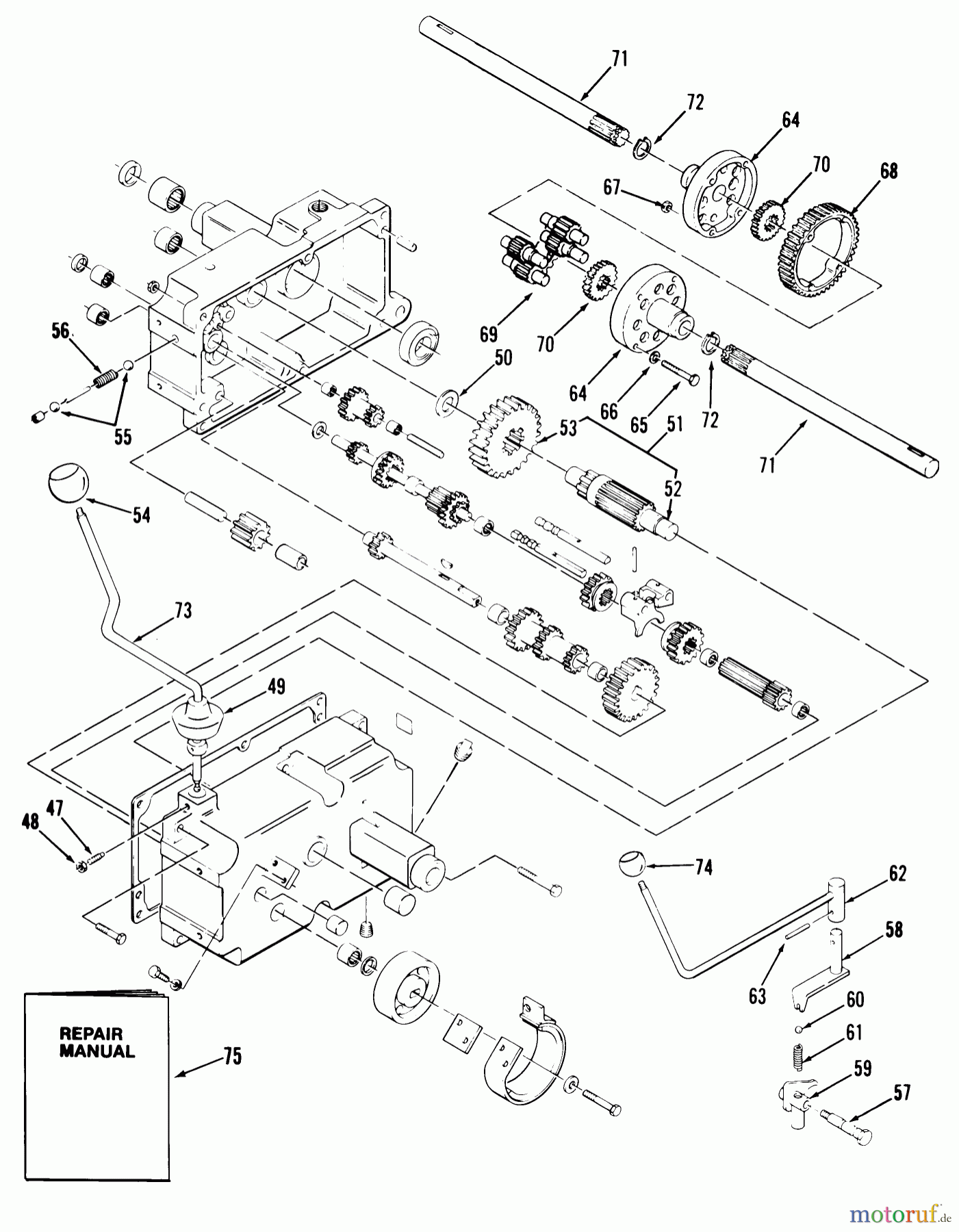 Toro Neu Mowers, Lawn & Garden Tractor Seite 1 01-11BH01 (SB-421) - Toro SB-421 8-Speed Garden Tractor, 1982 MECHANICAL TRANSMISSION - 8 SPEED #2