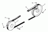 Toro 01-14E801 (E-141) - E-141 8-Speed Tractor, 1981 Ersatzteile DRIVE BELT AND PULLEYS