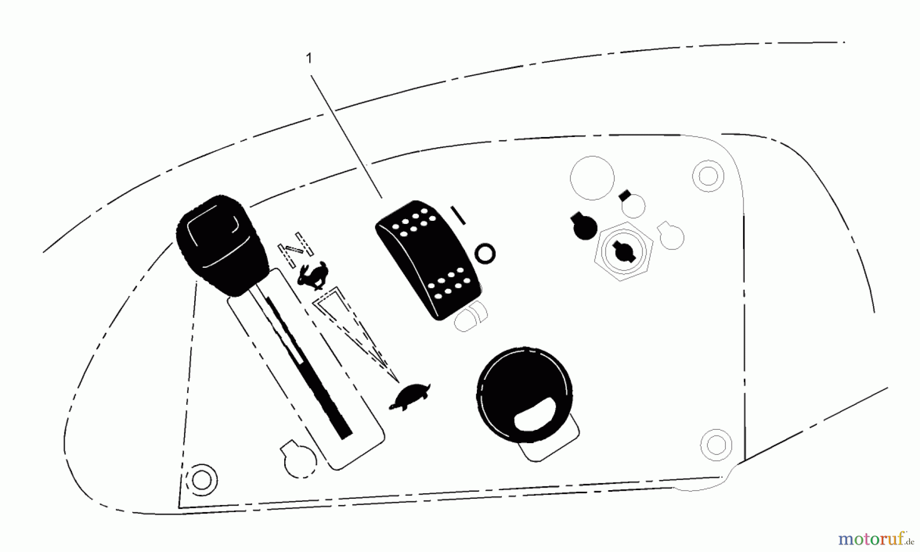 Toro Neu Accessories, Mower 107-9130 - Toro Light Kit, Zero-Turn-Radius Riding Mower SWITCH ASSEMBLY