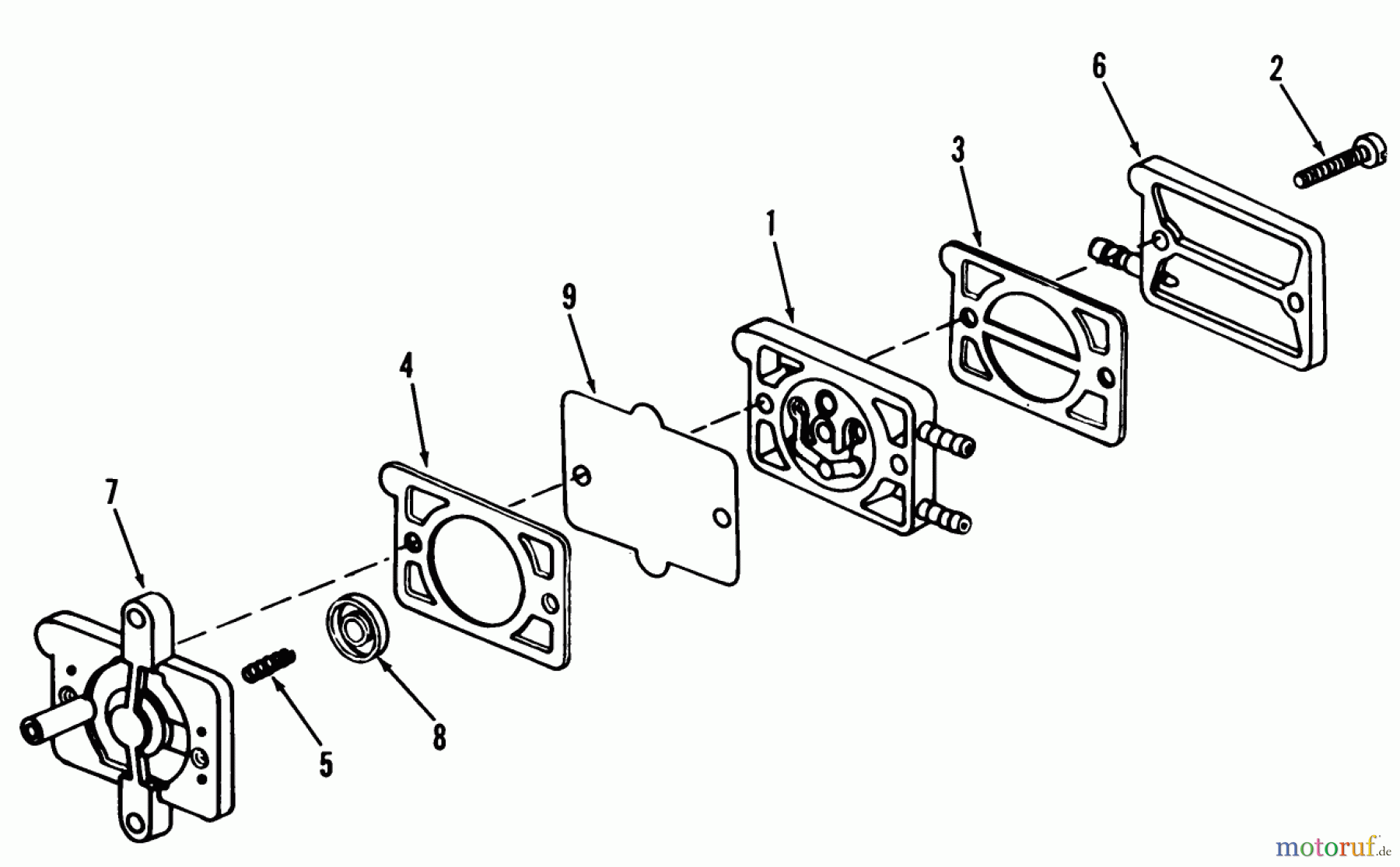 Toro Neu Mowers, Lawn & Garden Tractor Seite 1 01-16OS01 (D-160) - Toro D-160 Automatic Tractor, 1980 D-160 ONAN ENGINE, FUEL PUMP PARTS GROUP