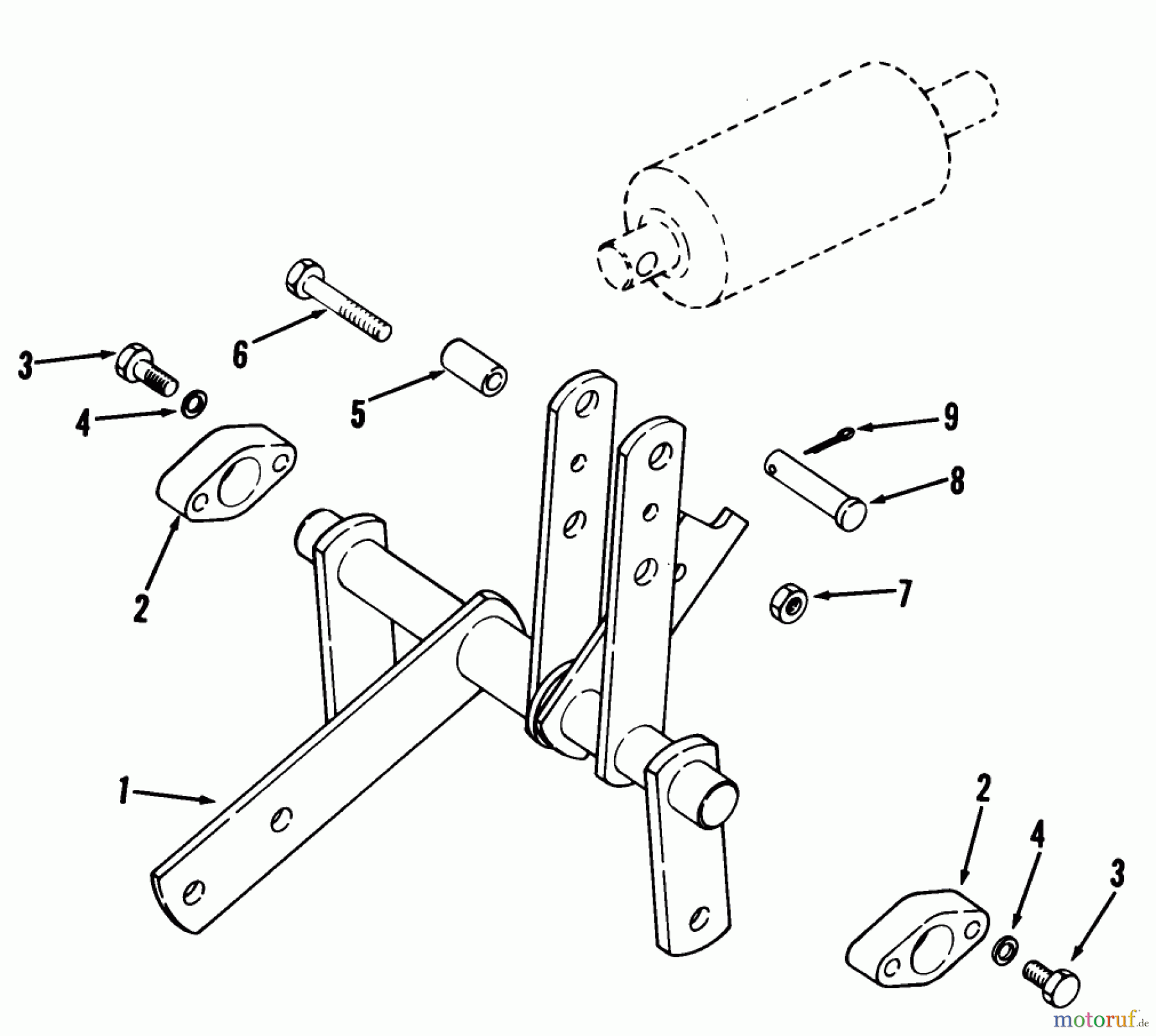Toro Neu Mowers, Lawn & Garden Tractor Seite 1 01-20KS00 (D-200) - Toro D-200 Automatic Tractor, 1980 LIFT LINKAGE
