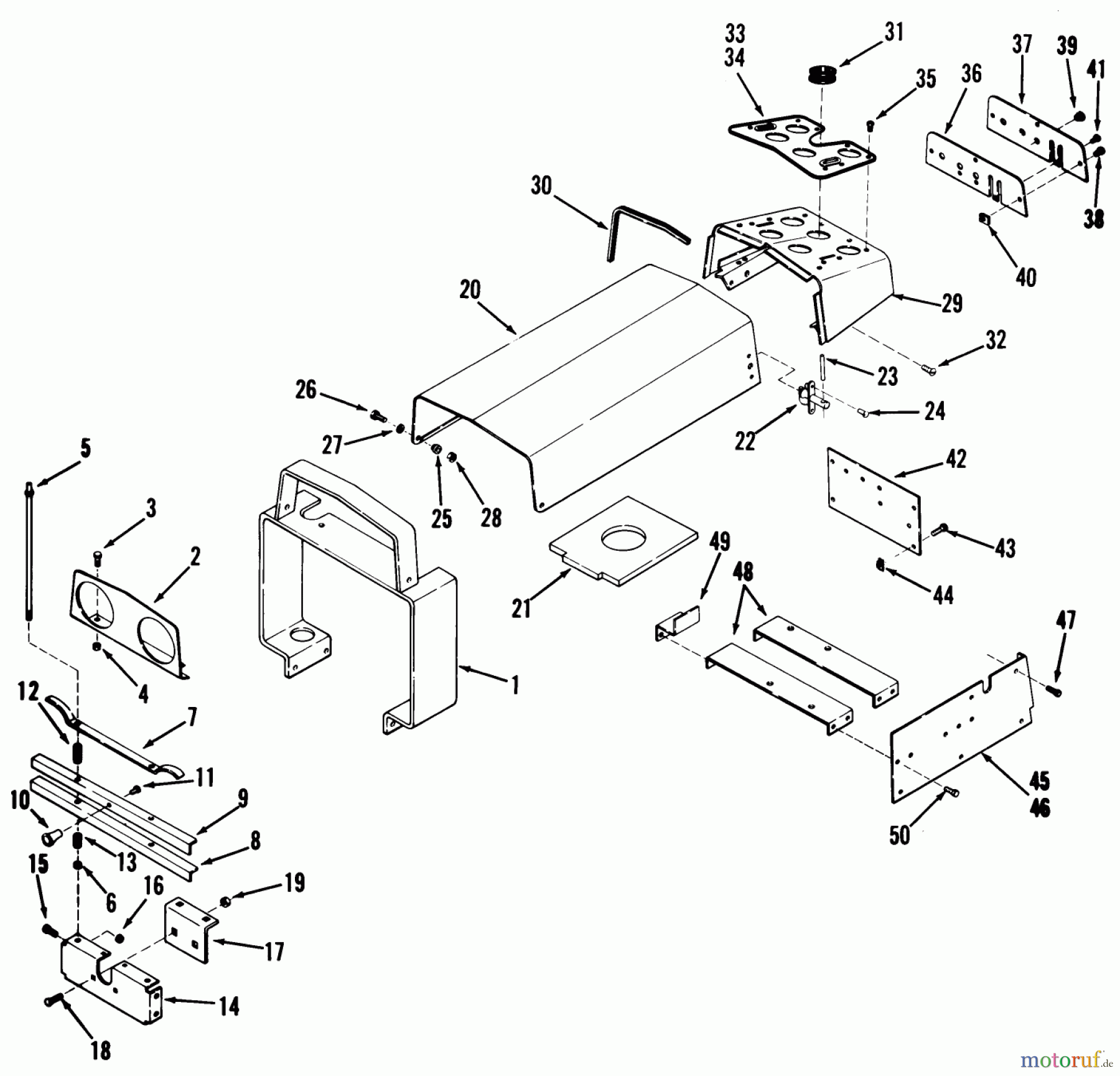 Toro Neu Mowers, Lawn & Garden Tractor Seite 1 01-16OS01 (D-160) - Toro D-160 Automatic Tractor, 1980 SHEET METAL AND COVERS #1