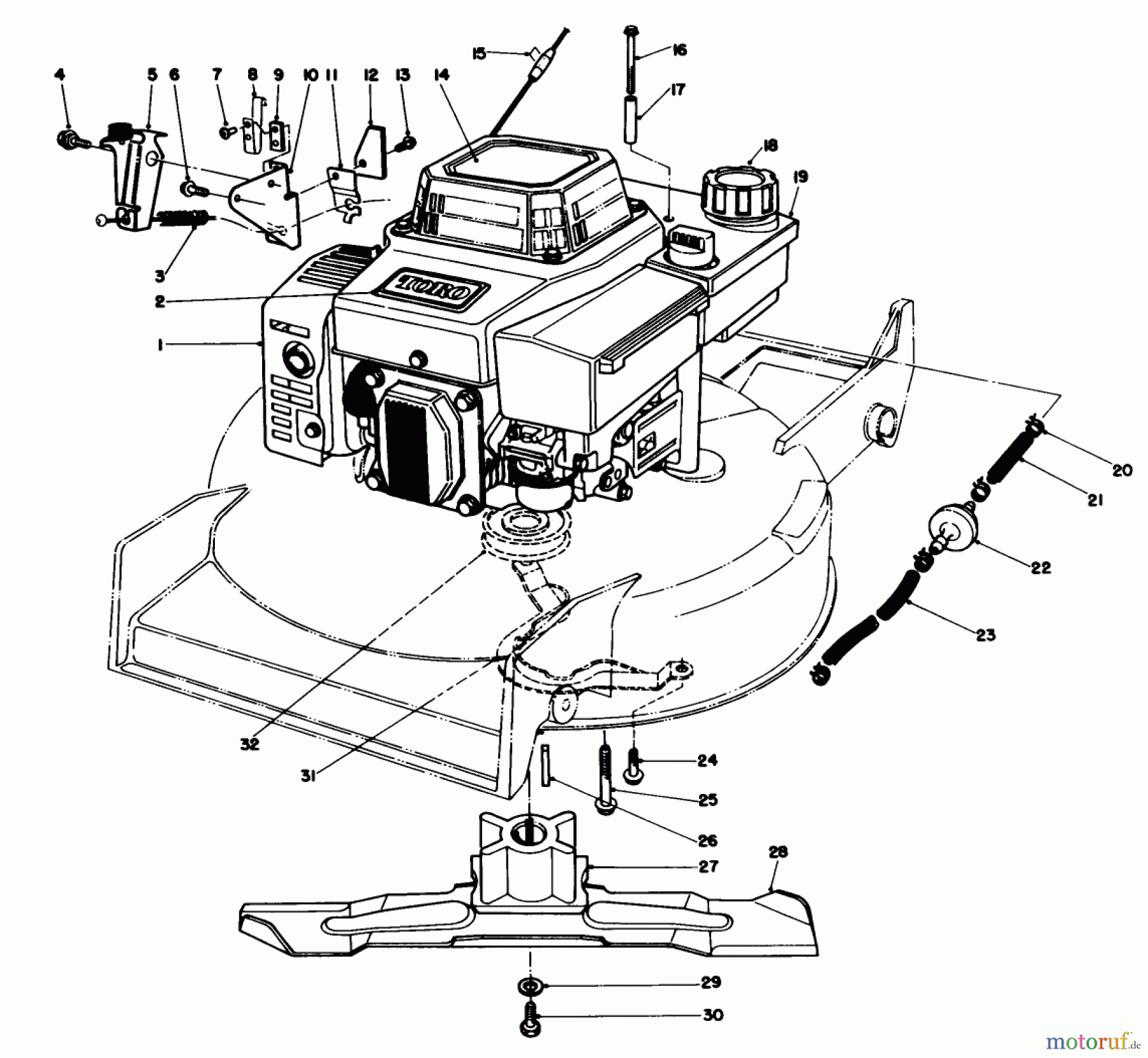 Toro Neu Accessories, Mower 11-0189 - Toro Grass Bag Assembly, 21