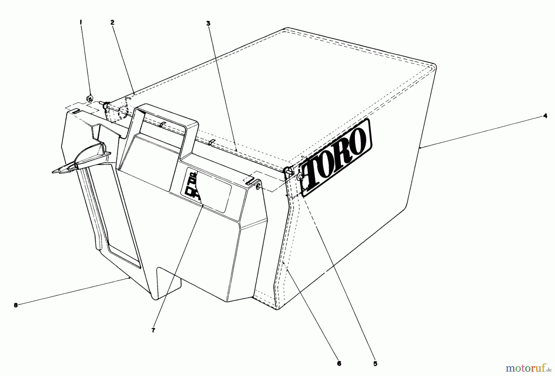 Toro Neu Accessories, Mower 11-0189 - Toro Grass Bag Assembly, 21
