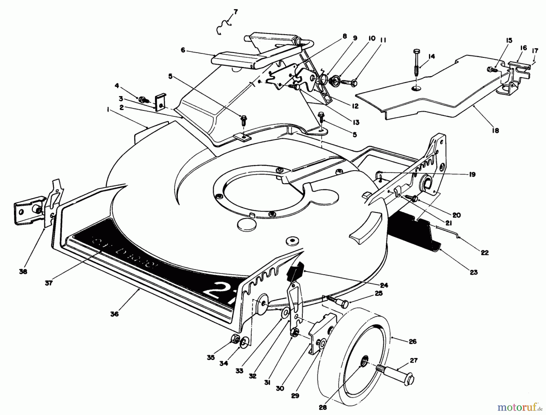 Toro Neu Accessories, Mower 11-0189 - Toro Grass Bag Assembly, 21
