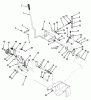 Toro 01-19KE01 (C-195) - C-195 Twin Automatic Tractor, 1982 Ersatzteile CLUTCH, BRAKE AND MOTION CONTROL LINKAGE #1