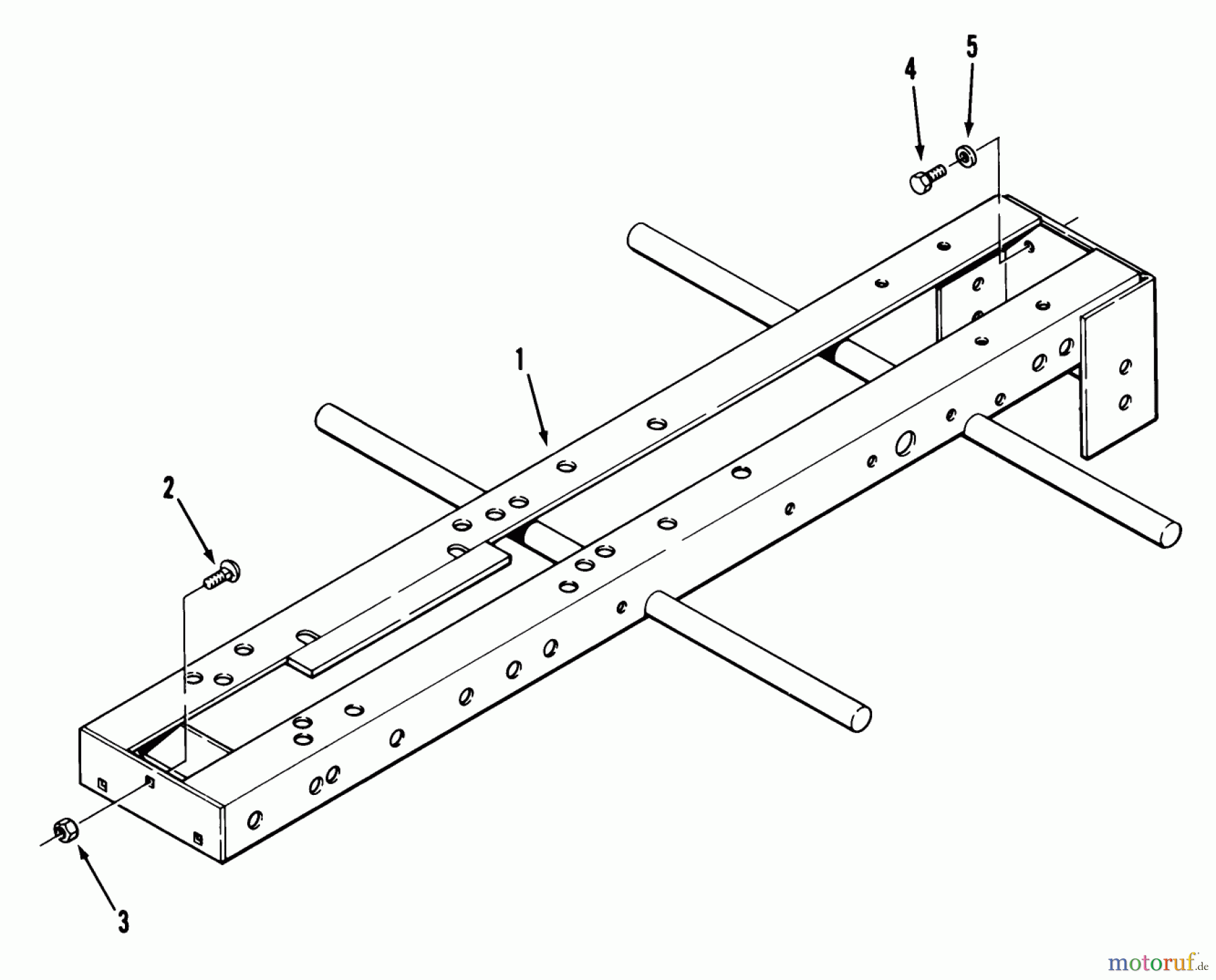 Toro Neu Mowers, Lawn & Garden Tractor Seite 1 01-19KE01 (C-195) - Toro C-195 Twin Automatic Tractor, 1982 FRAME