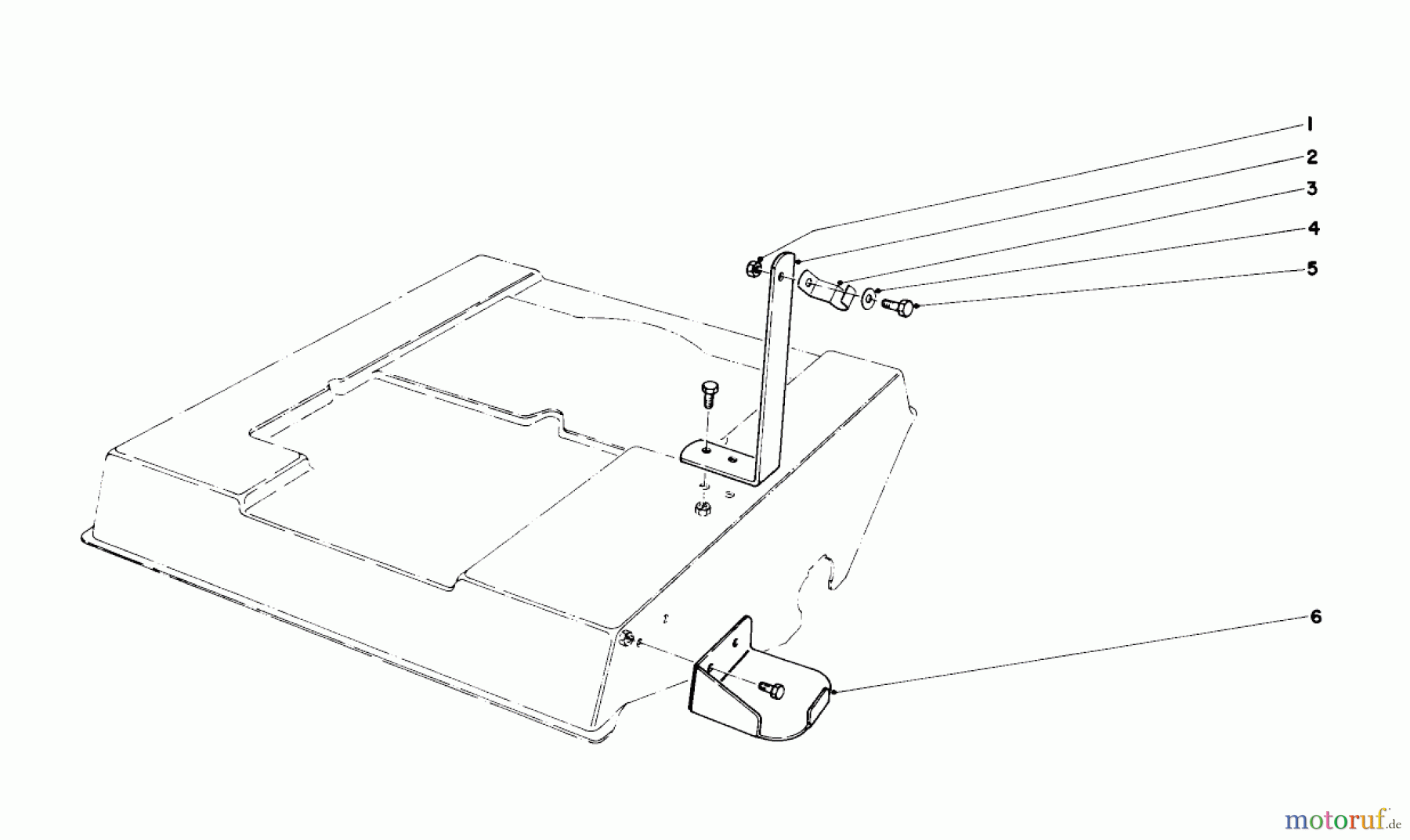 Toro Neu Accessories, Mower 11-6310 - Toro Trimmer Bracket Kit, Rear Engine 7 H.P. REAR ENGINE RIDER KIT