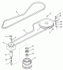 Toro 02-11BX01 (B-112) - B-112 3-Speed Tractor, 1980 Ersatzteile DRIVE BELT AND PULLEYS