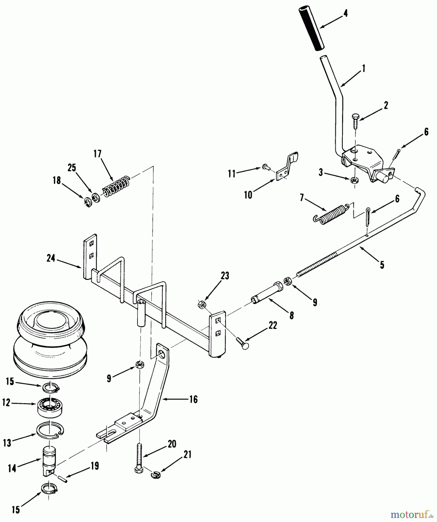 Toro Neu Mowers, Lawn & Garden Tractor Seite 1 02-11BX01 (B-112) - Toro B-112 3-Speed Tractor, 1980 PTO CLUTCH