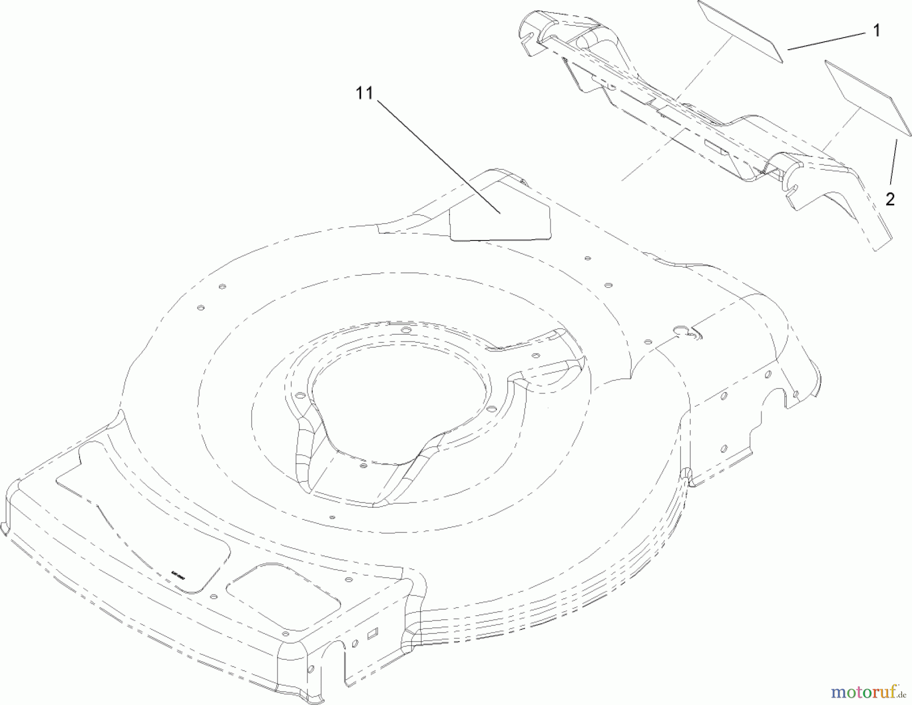  Toro Neu Accessories, Mower 114-1584 - Toro Canadian Decal Kit, Toro Lawn Mower with Briggs & Stratton Engine, 2007 and After DANGER AND WARNING DECAL ASSEMBLY
