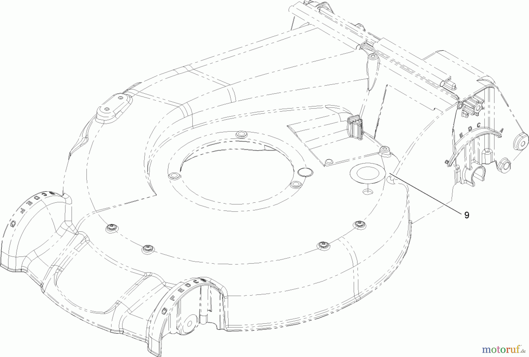  Toro Neu Accessories, Mower 114-1584 - Toro Canadian Decal Kit, Toro Lawn Mower with Briggs & Stratton Engine, 2007 and After WASHOUT DECAL ASSEMBLY