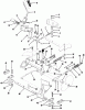 Toro 02-16BP04 (B-165) - B-165 Twin 5-Speed Tractor, 1982 Ersatzteile CLUTCH, BRAKE AND SPEED CONTROL LINKAGE #1