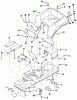 Toro 02-16BP04 (B-165) - B-165 Twin 5-Speed Tractor, 1982 Ersatzteile FRAME, SHEET METAL AND COVERS #2