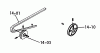 Toro 1-0130 - 8 hp 4-Speed Tractor, 1973 Ersatzteile DRIVE BELTS, PULLEYS